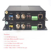 Multifunction 3G-SDI RS422 RJ45 Ethernet over Fiber Optic Media Converter, Uncompressed HD Video Audio extenders to fiber optic ,Singlemode fiber up to 12.4miles, Multimode up to 500m A set